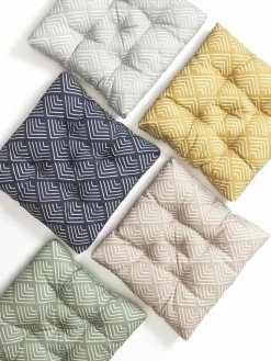 Outdoor-Sitzkissen Milano mit grafischem Muster