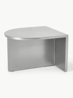 Ovale Couchtische Leander aus Metall und Marmor, 2er-Set