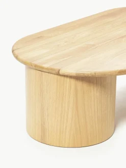 Ovaler Couchtisch Didi aus Eichenholz