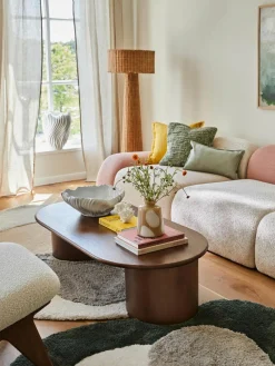 Ovaler Couchtisch Didi aus Eichenholz