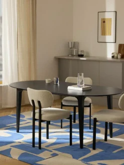 Ovaler Esstisch Archie aus massivem Mangoholz, 200 x 100 cm