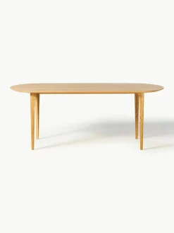 Ovaler Esstisch Archie aus Eichenholz, 200 x 100 cm