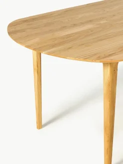 Ovaler Esstisch Archie aus Eichenholz, 200 x 100 cm