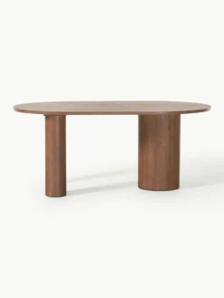 Ovaler Esstisch Dunia aus Eichenholz, 180 x 110 cm