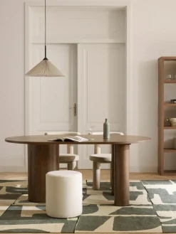 Ovaler Esstisch Dunia aus Eichenholz, 180 x 110 cm