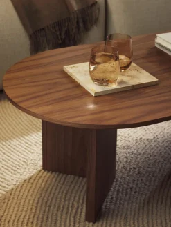 Ovaler Holz-Couchtisch Toni