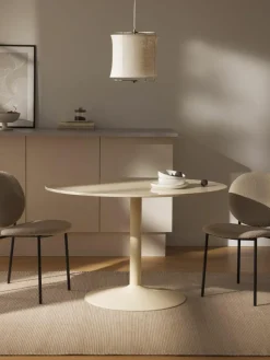 Ovaler Marmor-Esstisch Miley, 120 x 90 cm