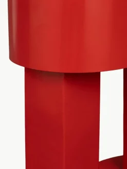 Ovaler Metall-Beistelltisch Magenta