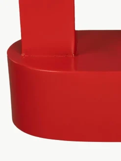 Ovaler Metall-Beistelltisch Magenta