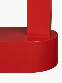 Ovaler Metall-Beistelltisch Magenta