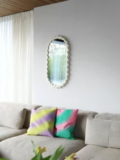 Ovaler Wandspiegel Zigzag