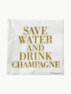 Papierservietten Save Water, 20 Stück