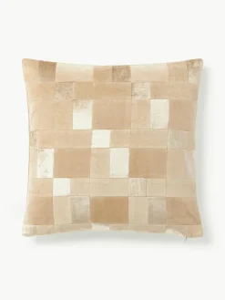 Patchwork-Kissenhülle Bastien aus Samt