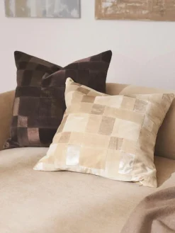 Patchwork-Kissenhülle Bastien aus Samt