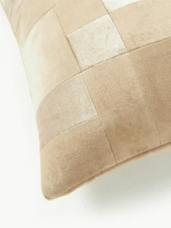 Patchwork-Kissenhülle Bastien aus Samt