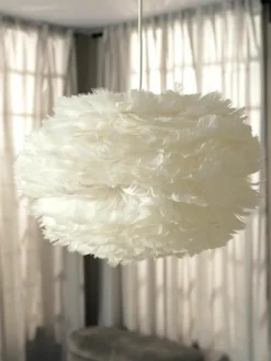 Pendelleuchte Eos aus Federn