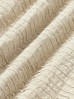 Plissierte Baumwoll-Kissenhülle Artemis