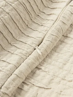 Plissierte Baumwoll-Kissenhülle Artemis