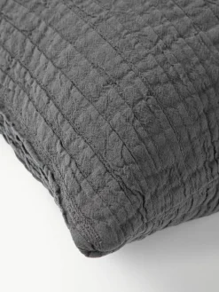 Plissierte Baumwoll-Kissenhülle Artemis