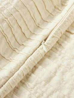 Plissierte Baumwoll-Kissenhülle Artemis