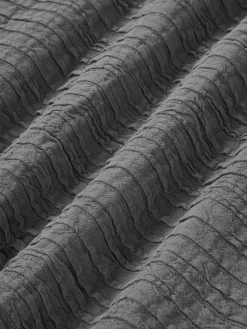 Plissierte Baumwoll-Kissenhülle Artemis