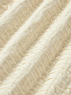 Plissierte Baumwoll-Kissenhülle Artemis