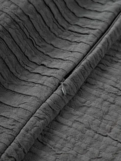 Plissierte Baumwoll-Kissenhülle Artemis