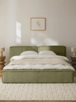 Polsterbett Lennon aus Cord