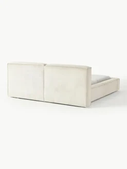 Polsterbett Lennon aus Cord mit Stauraum