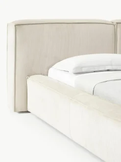 Polsterbett Lennon aus Cord mit Stauraum