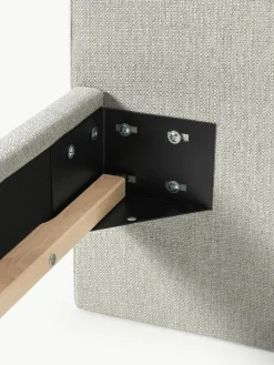 Polsterbett Rena mit Kugelfüßen aus Eichenholz