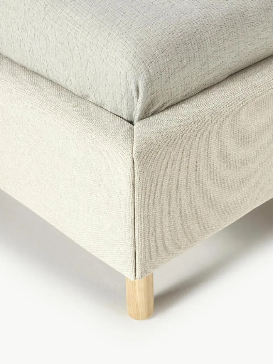 Polsterbett Romy mit gewelltem Kopfteil