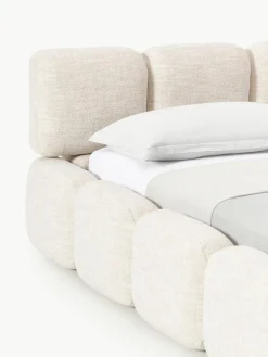 Polsterbett Tayla aus Bouclé