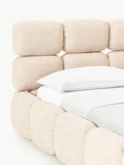 Polsterbett Tayla aus Bouclé