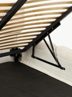 Polsterbett Tayla aus Bouclé mit Stauraum