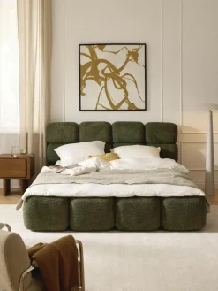 Polsterbett Tayla aus Teddy-Bouclé