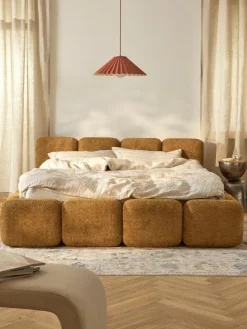 Polsterbett Tayla aus Teddy-Bouclé