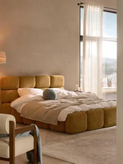 Polsterbett Tayla aus Teddy-Bouclé