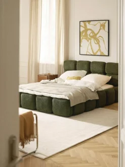 Polsterbett Tayla aus Teddy-Bouclé