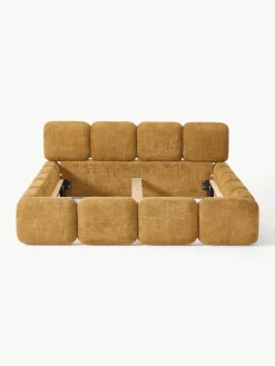 Polsterbett Tayla aus Teddy-Bouclé