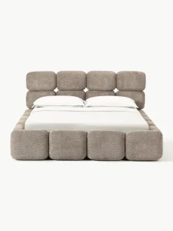 Polsterbett Tayla aus Teddy-Bouclé