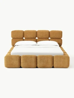 Polsterbett Tayla aus Teddy-Bouclé