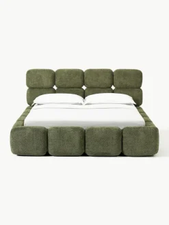 Polsterbett Tayla aus Teddy-Bouclé