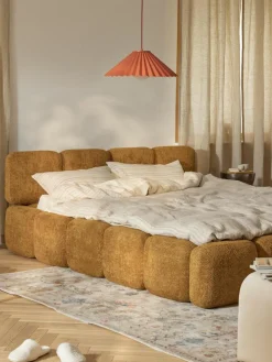 Polsterbett Tayla aus Teddy-Bouclé