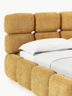 Polsterbett Tayla aus Teddy-Bouclé