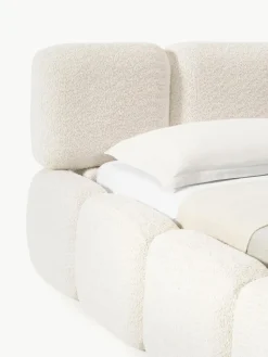 Polsterbett Tayla aus Teddy-Bouclé