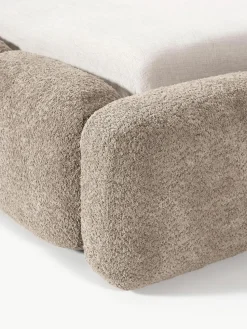 Polsterbett Tayla aus Teddy-Bouclé