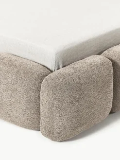 Polsterbett Tayla aus Teddy-Bouclé