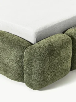 Polsterbett Tayla aus Teddy-Bouclé