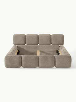 Polsterbett Tayla aus Teddy-Bouclé